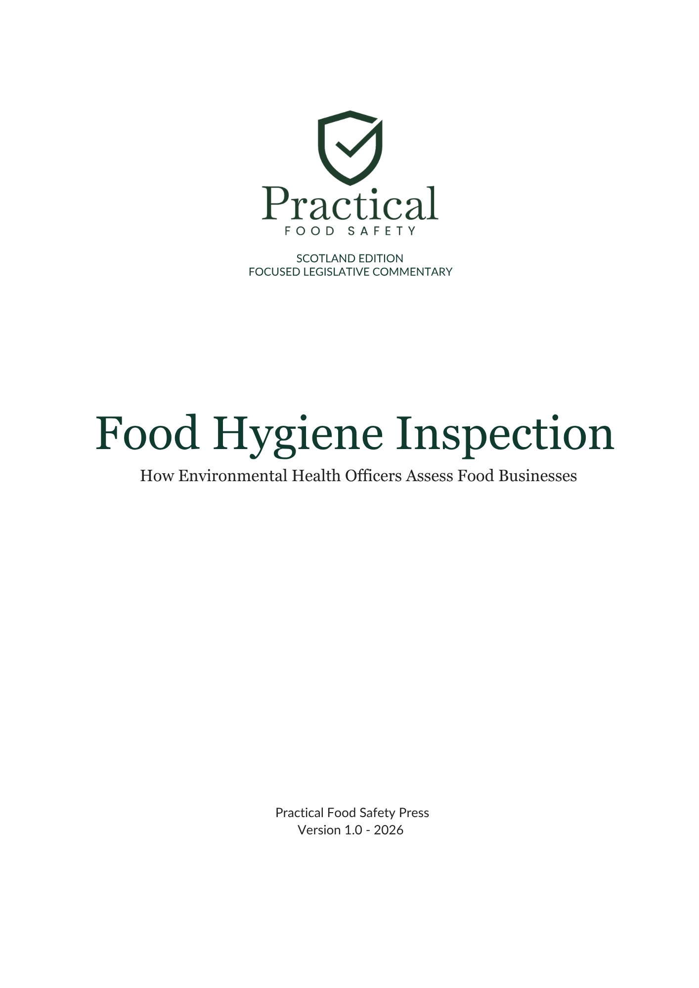 Food Hygiene Inspection – How Environmental Health Officers Assess Food Businesses cover