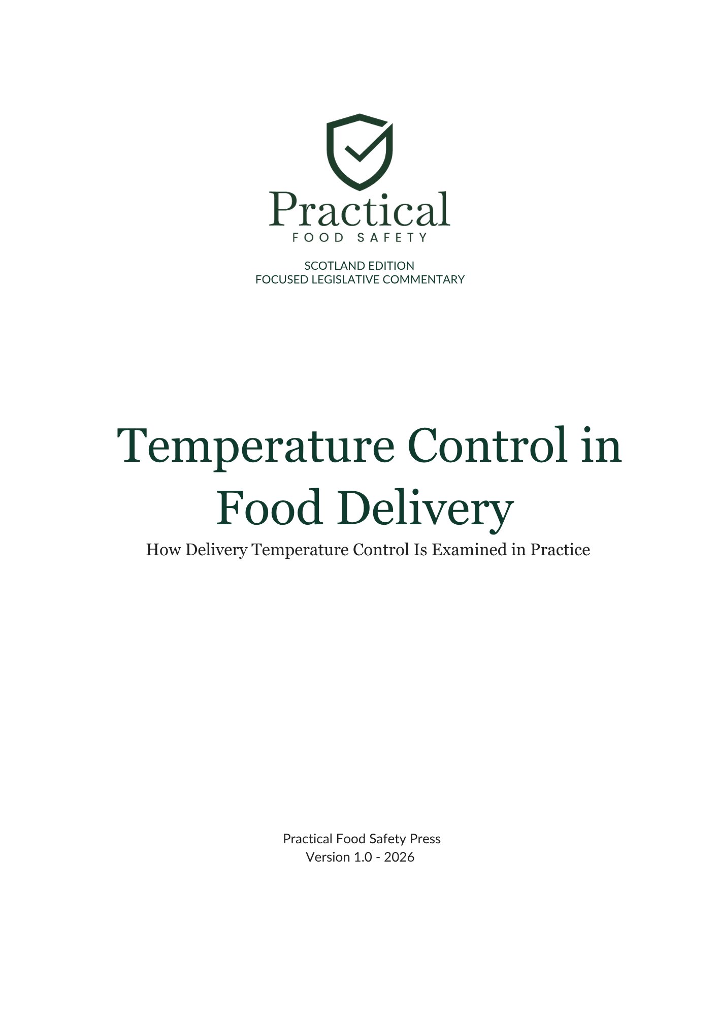 Temperature Control in Food Delivery cover